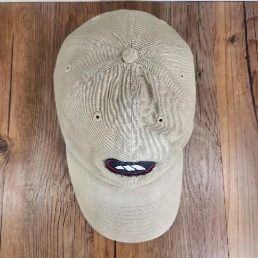 Adidas Canvas Classic Strapback Hat Cap Tan Patch Logo Casual Dad Outdoor Garden
